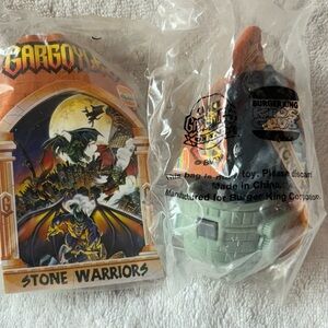 Burger King Kids Club Gargoyles Stone Warriors Vintage Sealed Two Figures 1995